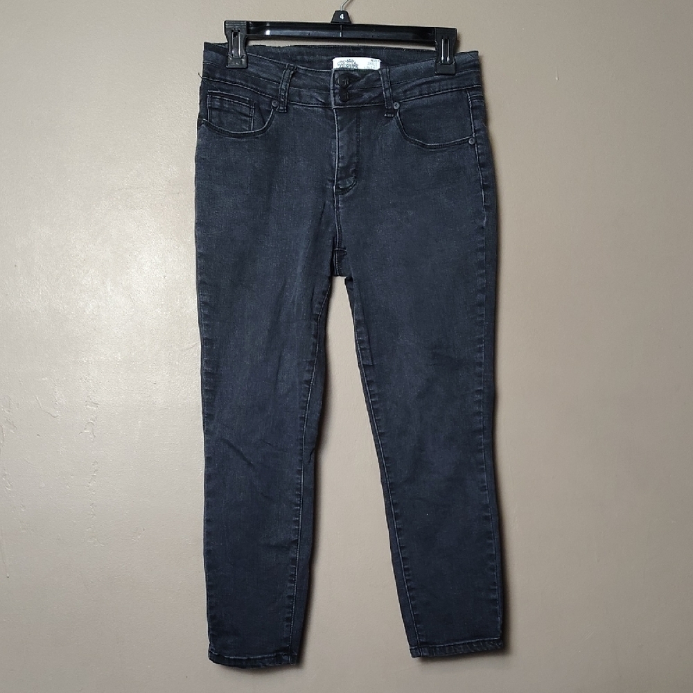 Royalty Black Ankle High Rise Jeans Size 6 Petite